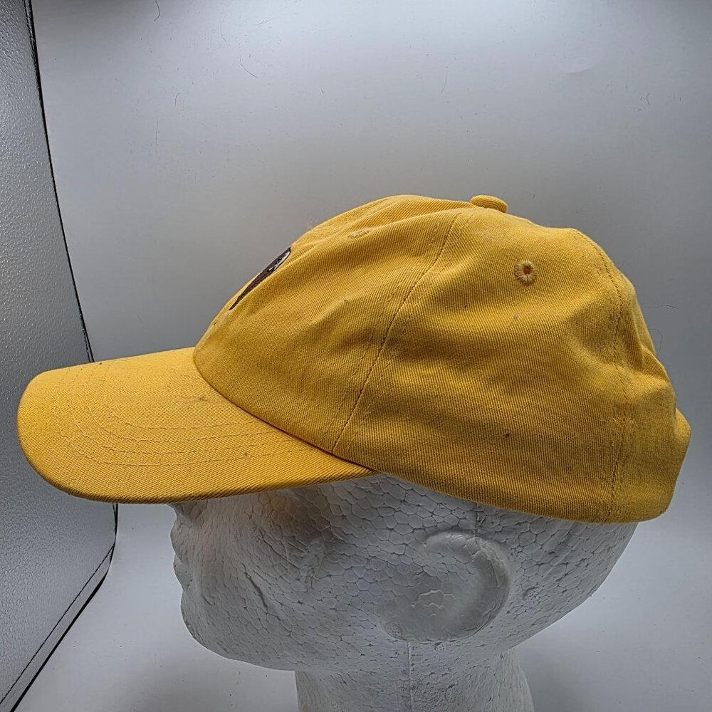 Yellow Baseball Dad Hat With Ice Cream Bar Adjustable Strapback Outdoors - Picture 2 of 8